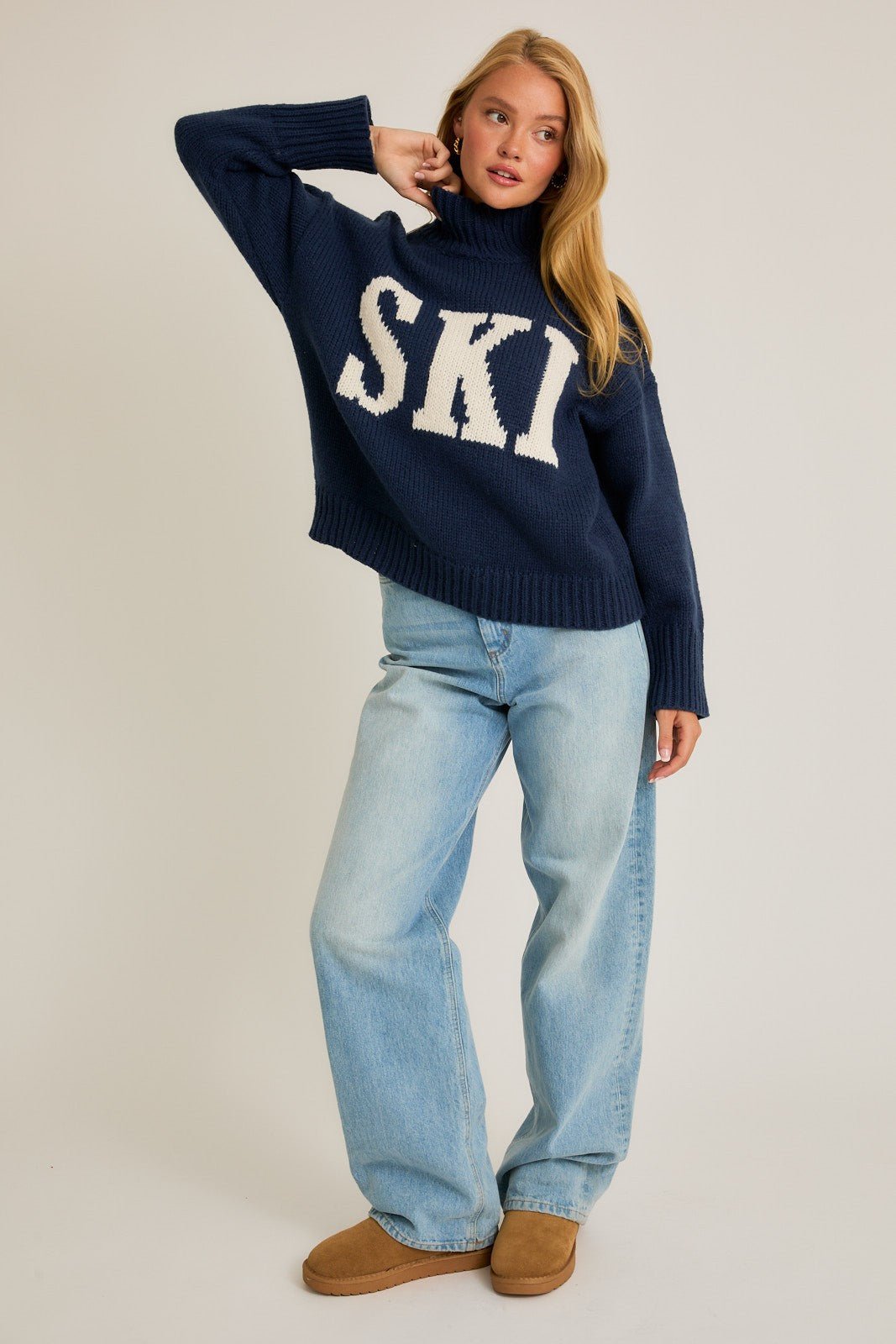 Ski Season Mock Neck Sweater - Westly