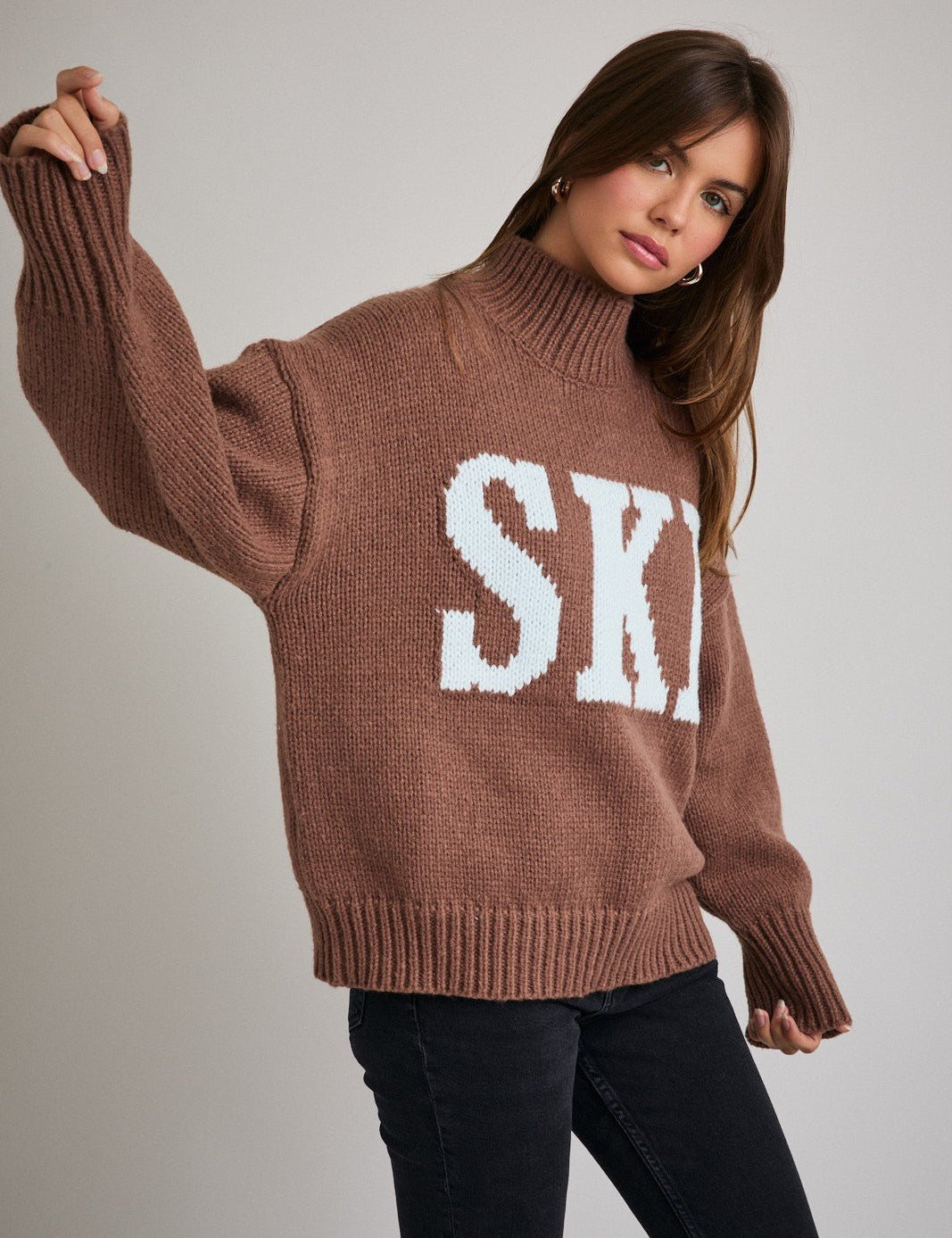 Ski Season Mock Neck Sweater - Westly