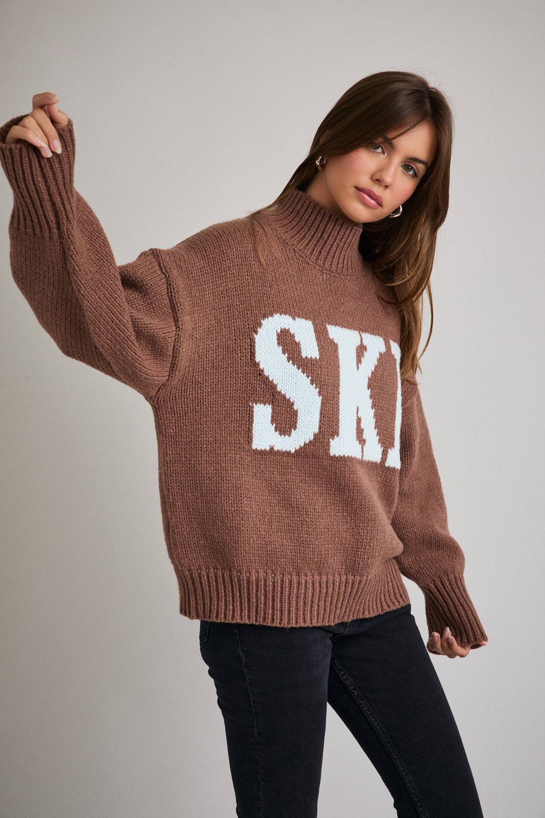 Ski Season Mock Neck Sweater - Westly
