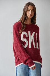 Ski Society Oversized Graphic Ski Sweater - Westly