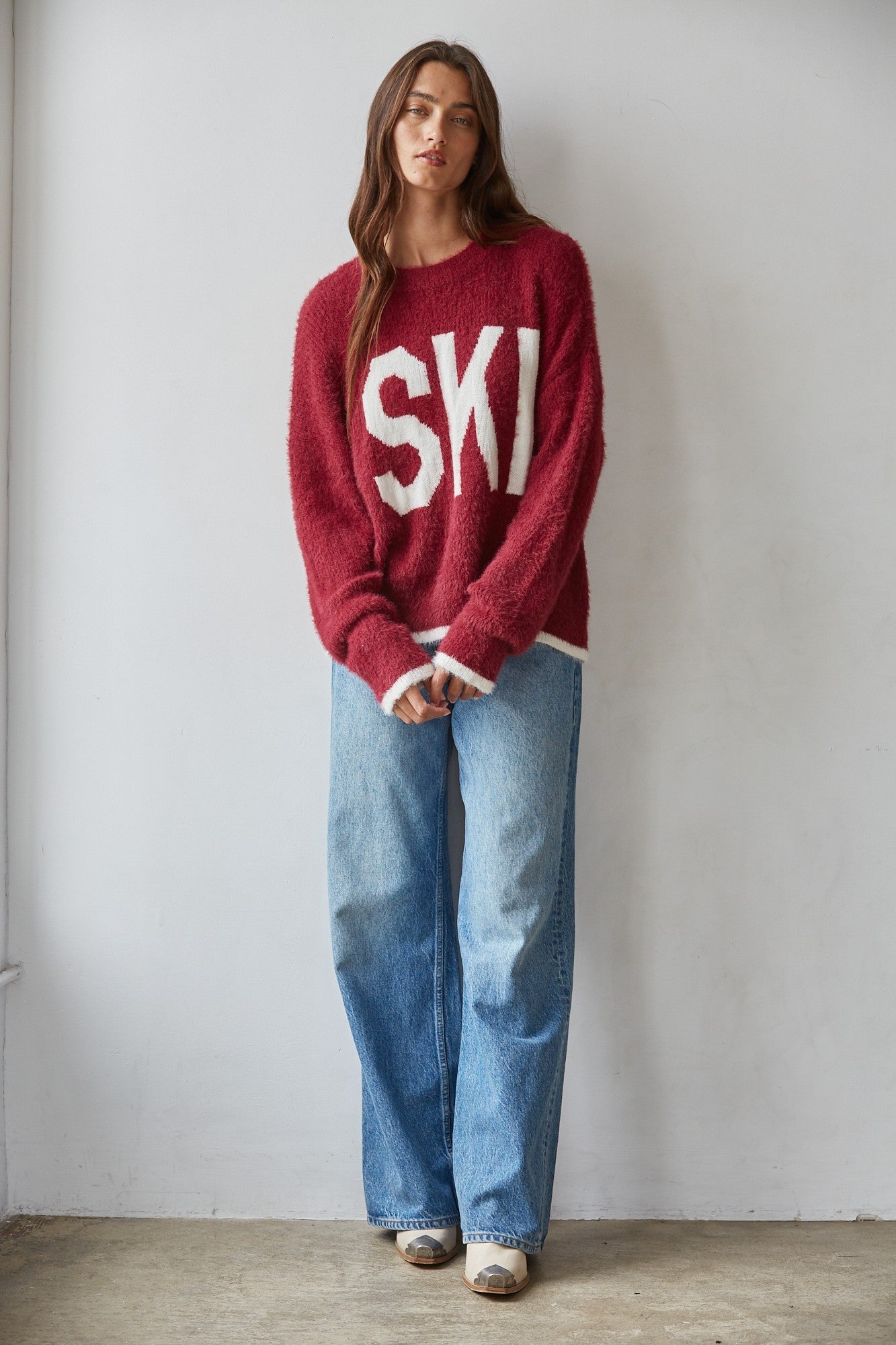 Ski Society Oversized Graphic Ski Sweater - Westly