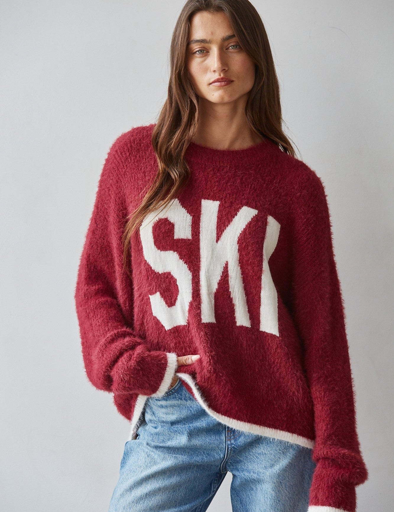 Ski Society Oversized Graphic Ski Sweater - Westly