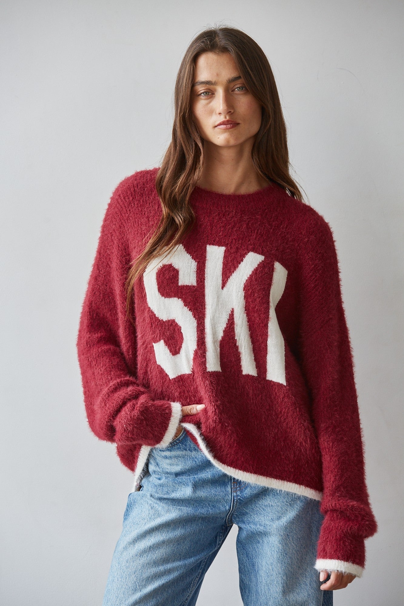 Ski Society Oversized Graphic Ski Sweater - Westly