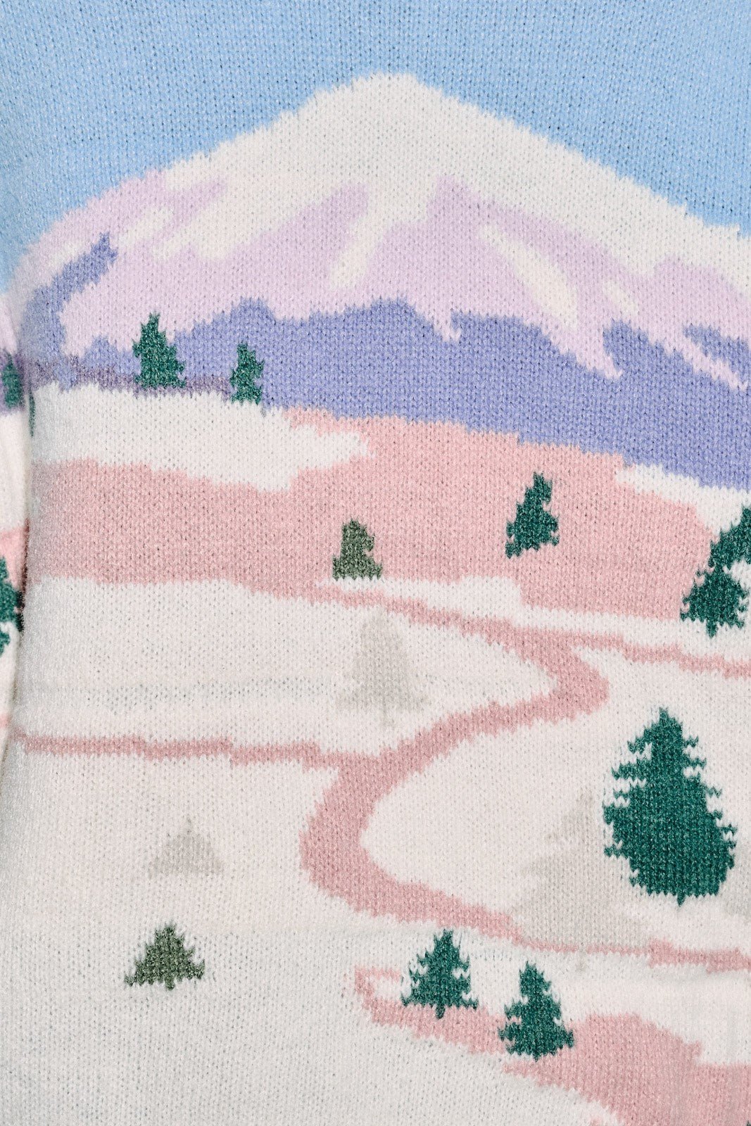 Ski Town Mountain Landscape Knit Sweater - Westly