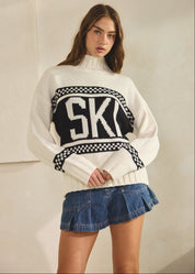 Ski Ya Later Oversized Turtleneck Sweater - Westly