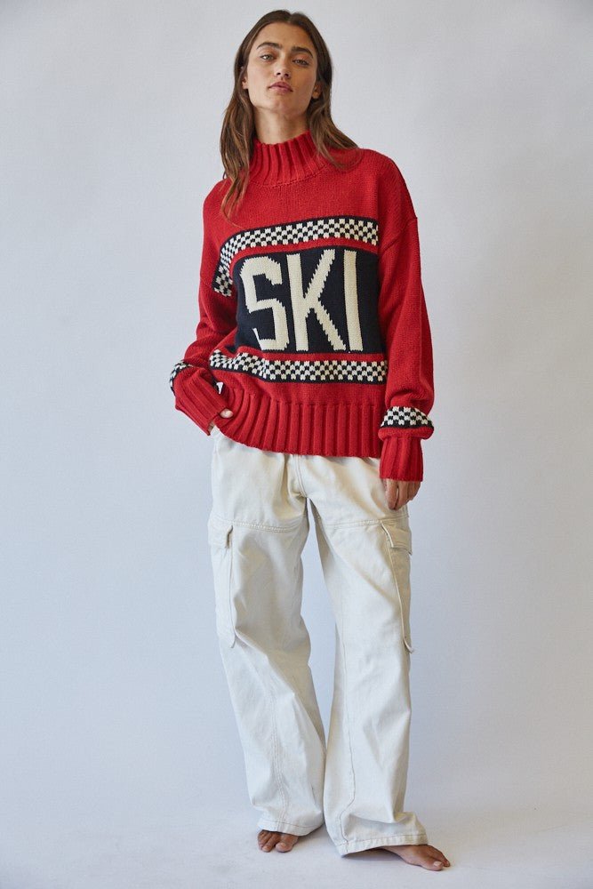 Ski Ya Later Oversized Turtleneck Sweater - Westly