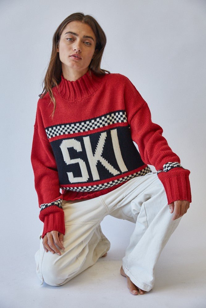 Ski Ya Later Oversized Turtleneck Sweater - Westly