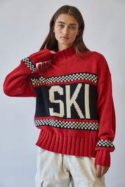 Ski Ya Later Oversized Turtleneck Sweater - Westly