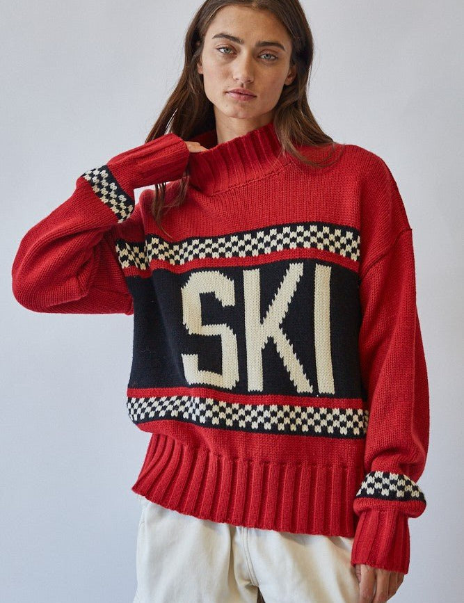 Ski Ya Later Oversized Turtleneck Sweater - Westly