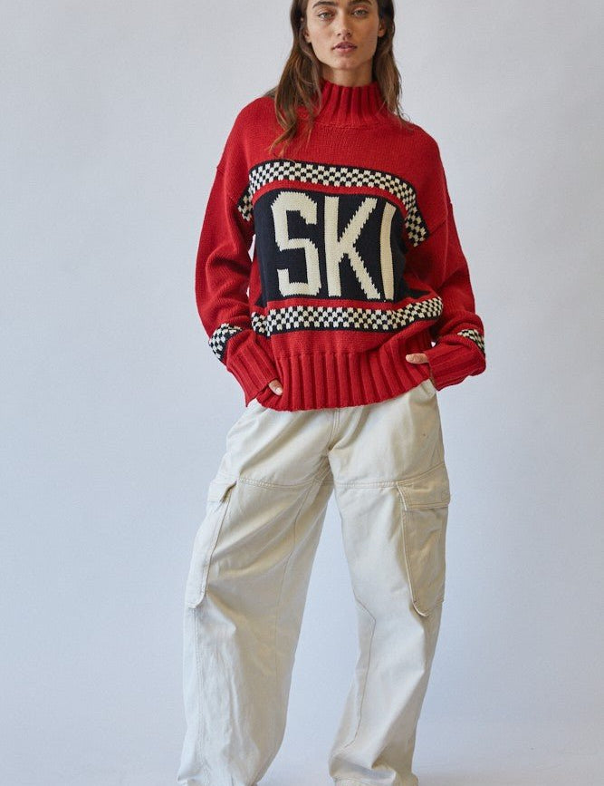 Ski Ya Later Oversized Turtleneck Sweater - Westly