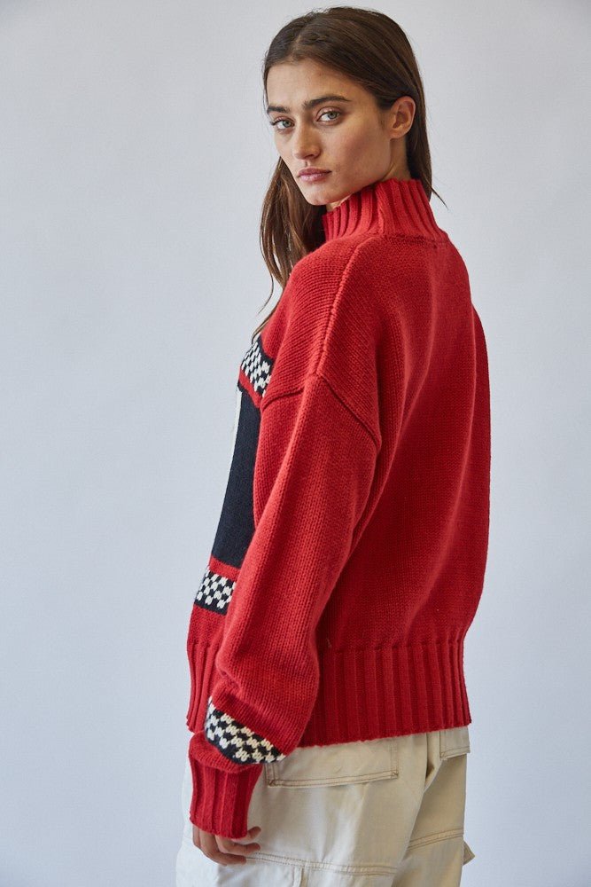 Ski Ya Later Oversized Turtleneck Sweater - Westly