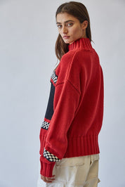 Ski Ya Later Oversized Turtleneck Sweater - Westly
