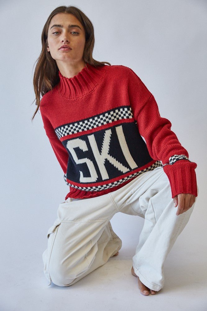 Ski Ya Later Oversized Turtleneck Sweater - Westly