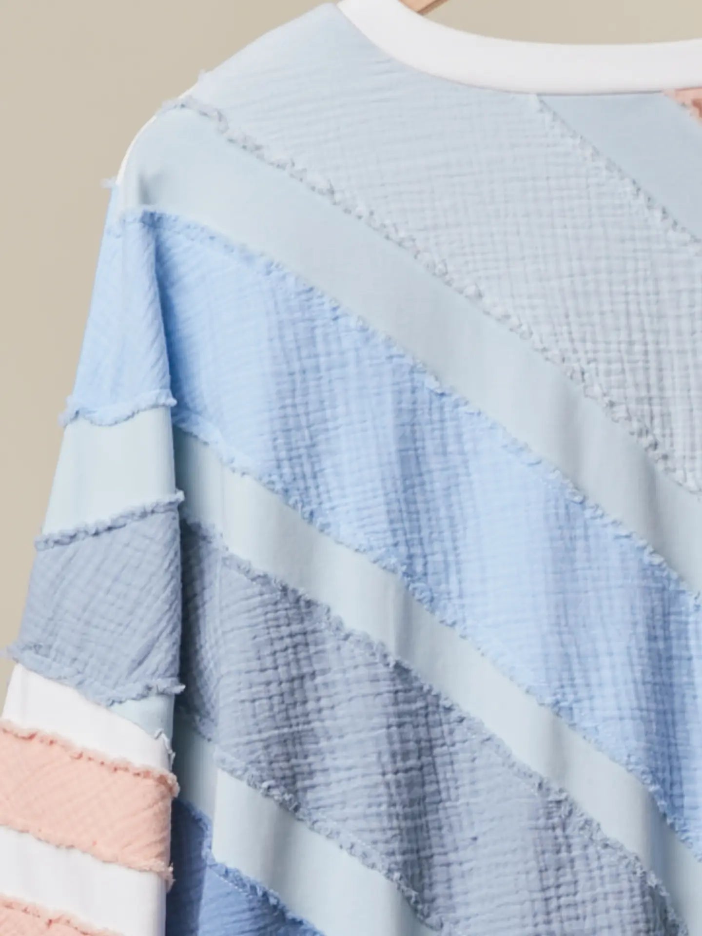 Skyline Colorblock Textured Pullover Top - Westly