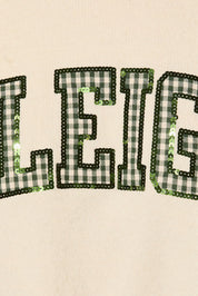 Sleigh Bells Gingham Sequin Knit Sweater - Westly