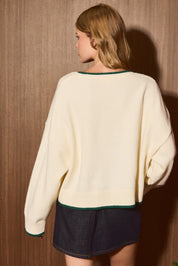 Sleigh Bells Gingham Sequin Knit Sweater - Westly