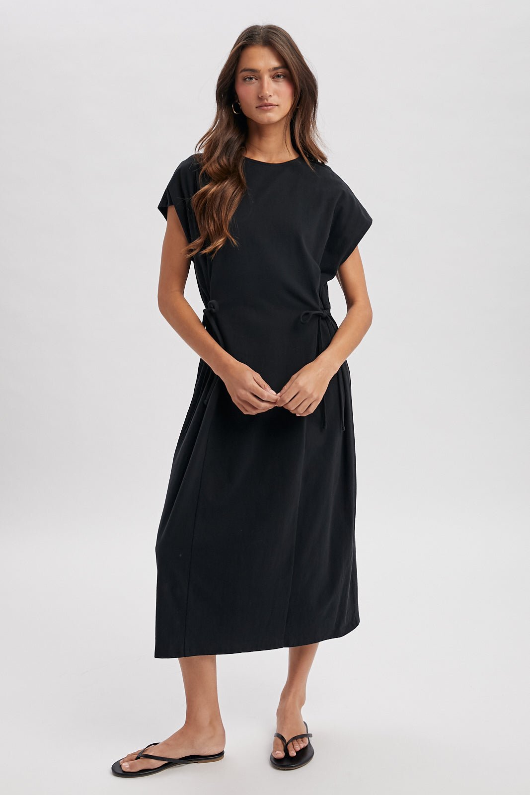 Sloan Tie Midi Dress - Westly