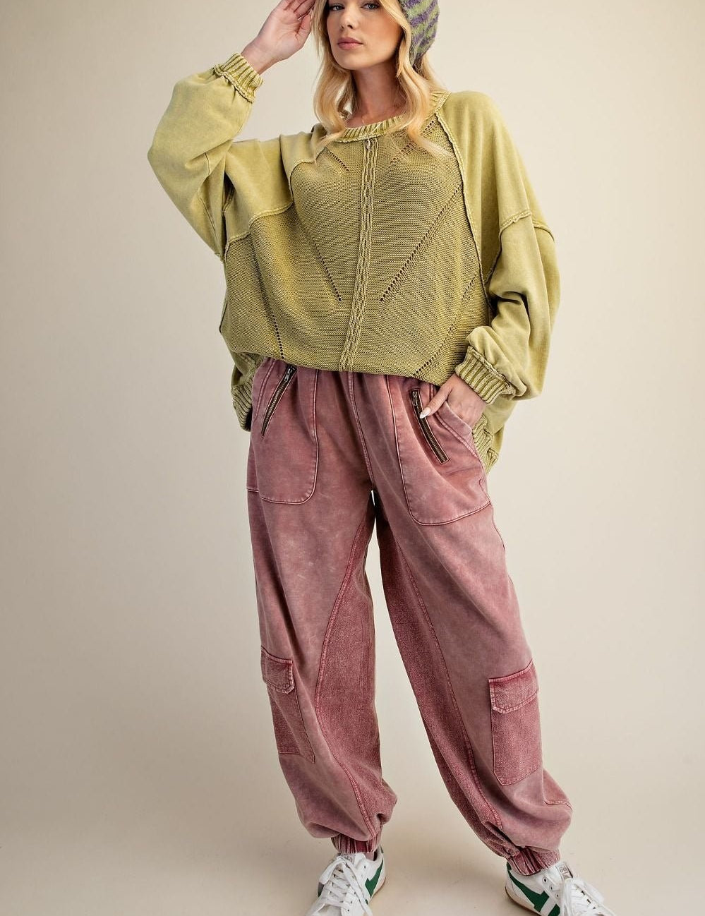 Slow Burn Washed Knit Sweater - Westly