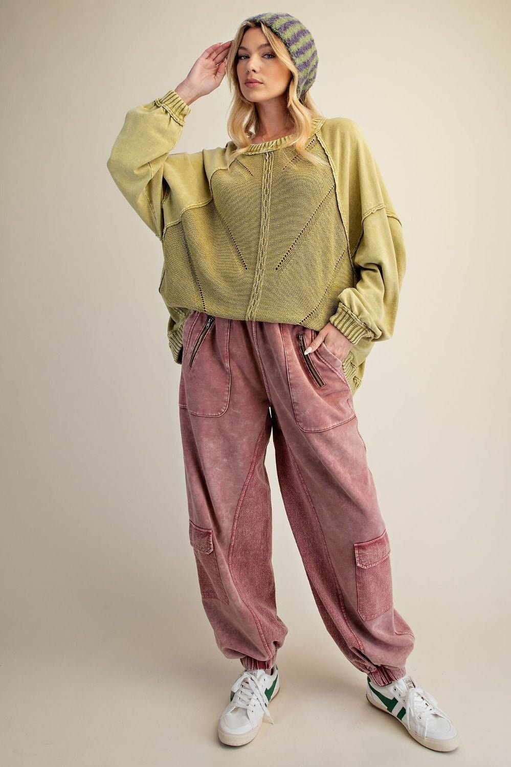 Slow Burn Washed Knit Sweater - Westly