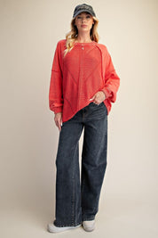 Slow Burn Washed Knit Sweater - Westly