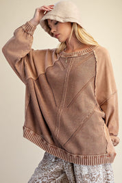 Slow Burn Washed Knit Sweater - Westly