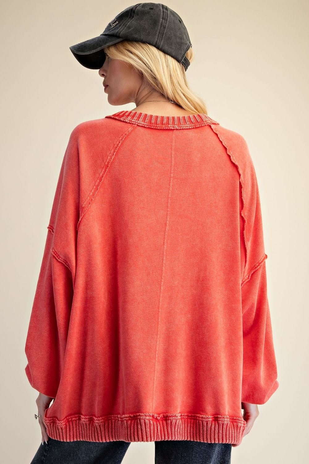 Slow Burn Washed Knit Sweater - Westly