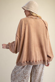 Slow Burn Washed Knit Sweater - Westly