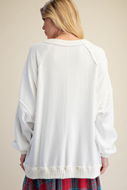 Slow Burn Washed Knit Sweater - Westly