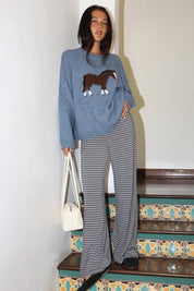 Slow Lane Horse Intarsia Sweater - Westly