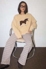 Slow Lane Horse Intarsia Sweater - Westly