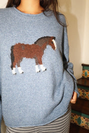 Slow Lane Horse Intarsia Sweater - Westly
