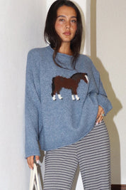 Slow Lane Horse Intarsia Sweater - Westly