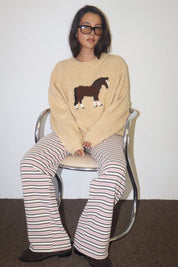 Slow Lane Horse Intarsia Sweater - Westly