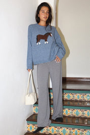 Slow Lane Horse Intarsia Sweater - Westly