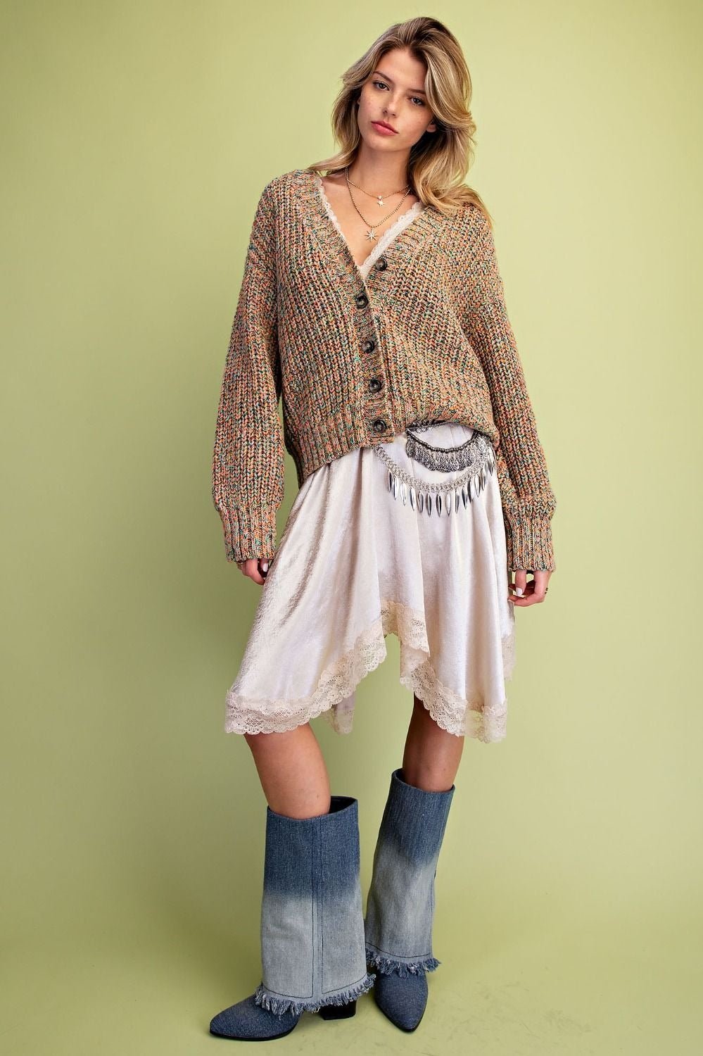 Slow Season Chunky Knit Sweater Cardigan - Westly