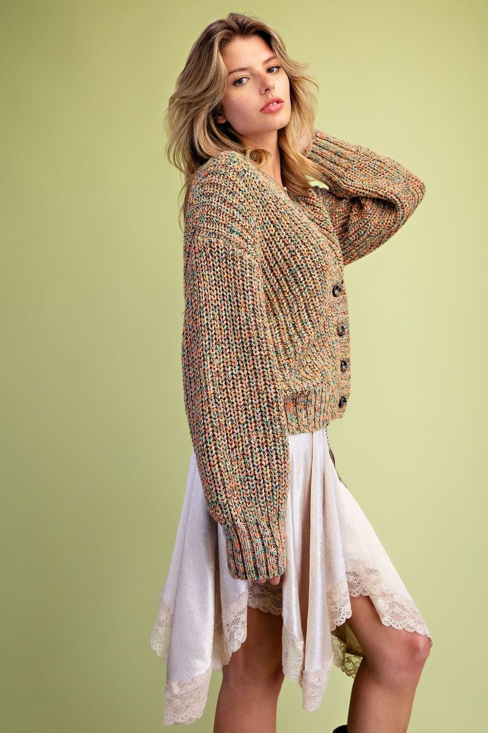 Slow Season Chunky Knit Sweater Cardigan - Westly
