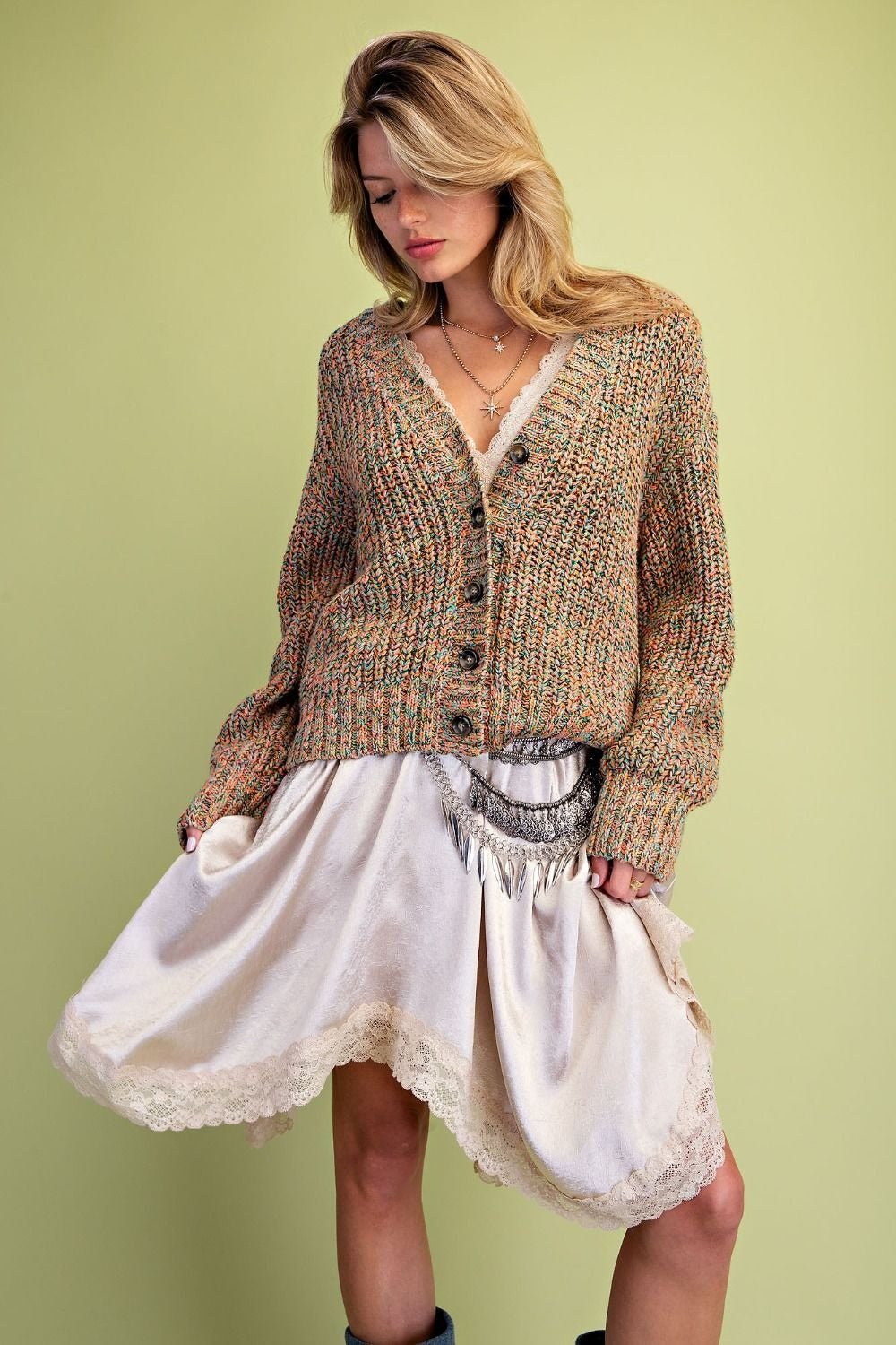 Slow Season Chunky Knit Sweater Cardigan - Westly