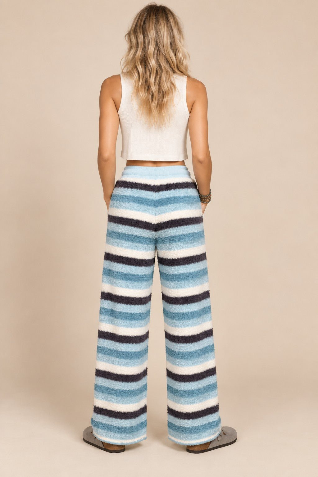 Slow Sunday Plush Stripe Lounge Pants - Westly