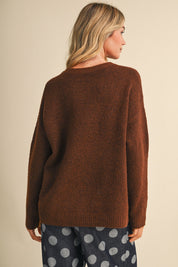 Small World Embroidered People Sweater - Westly