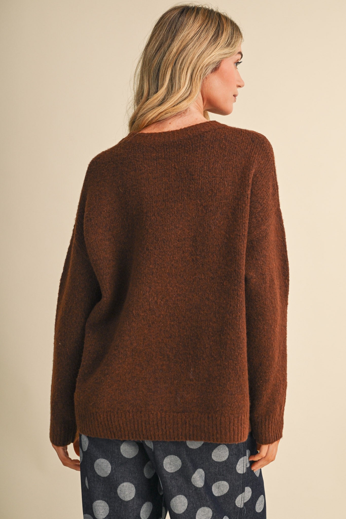 Small World Society Embroidered People Sweater in Ash Brown, photo 9