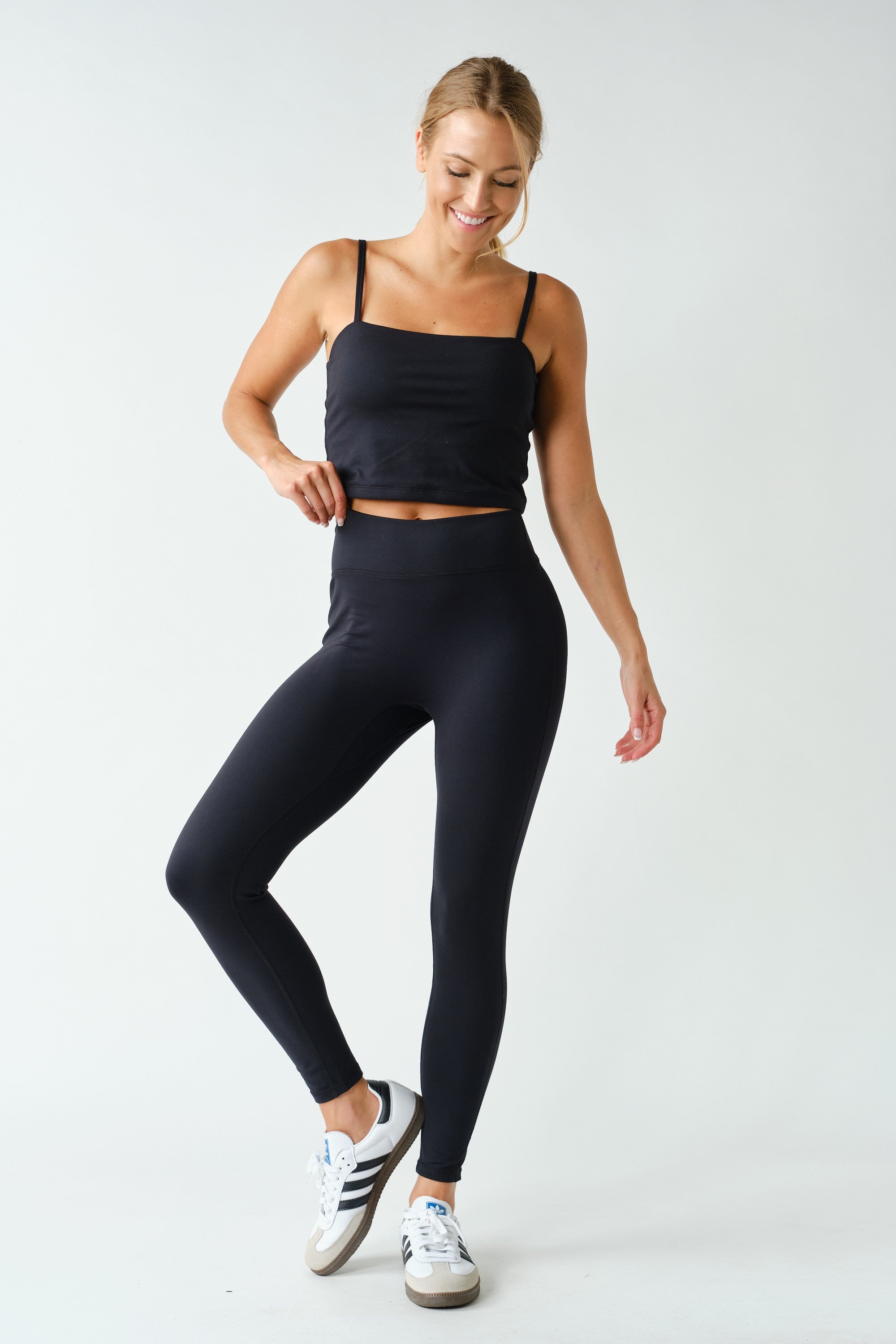 Smooth Operator Seamless Front Leggings in Black, photo 4