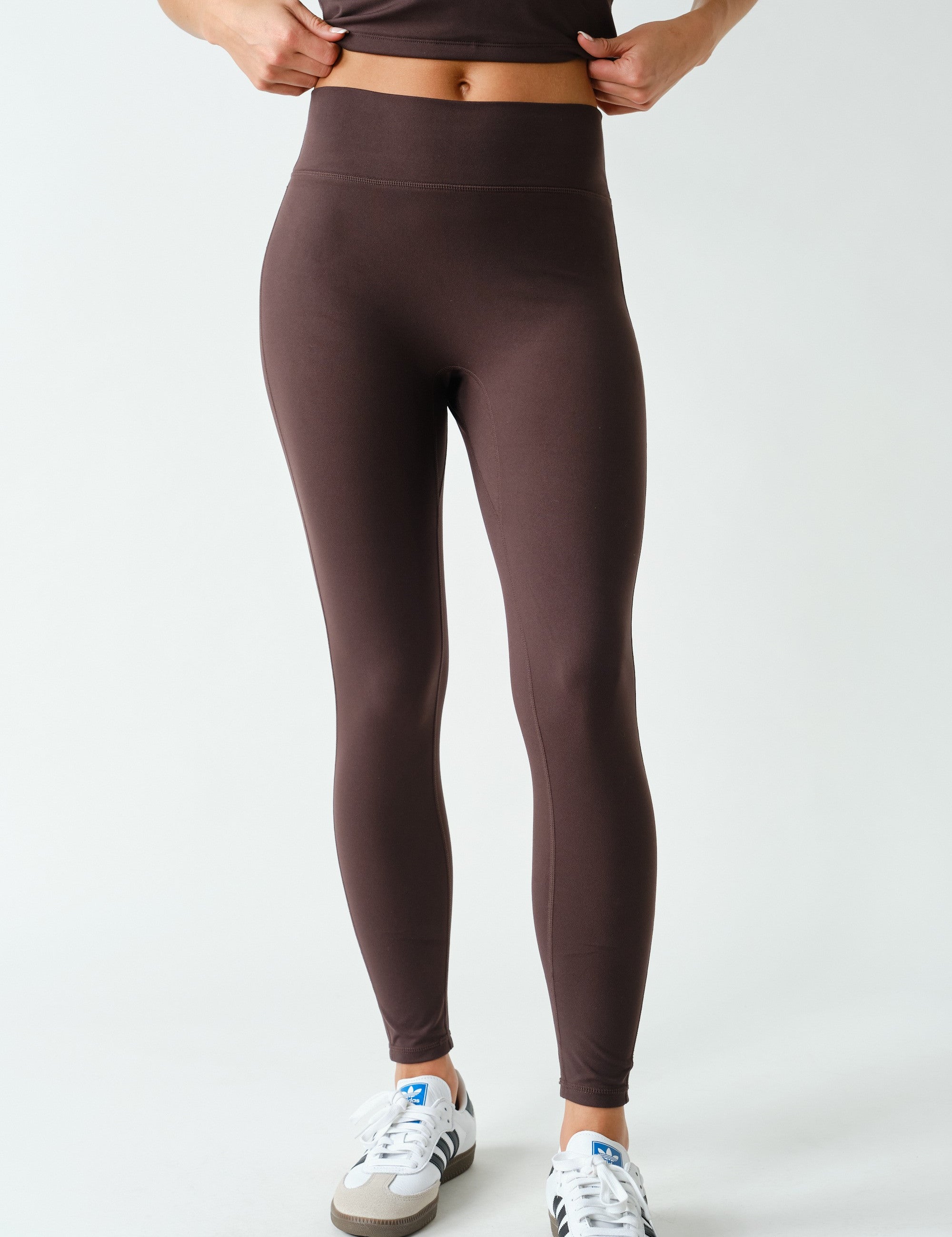 Smooth Operator Seamless Front Leggings in Coffee Bean, photo 1