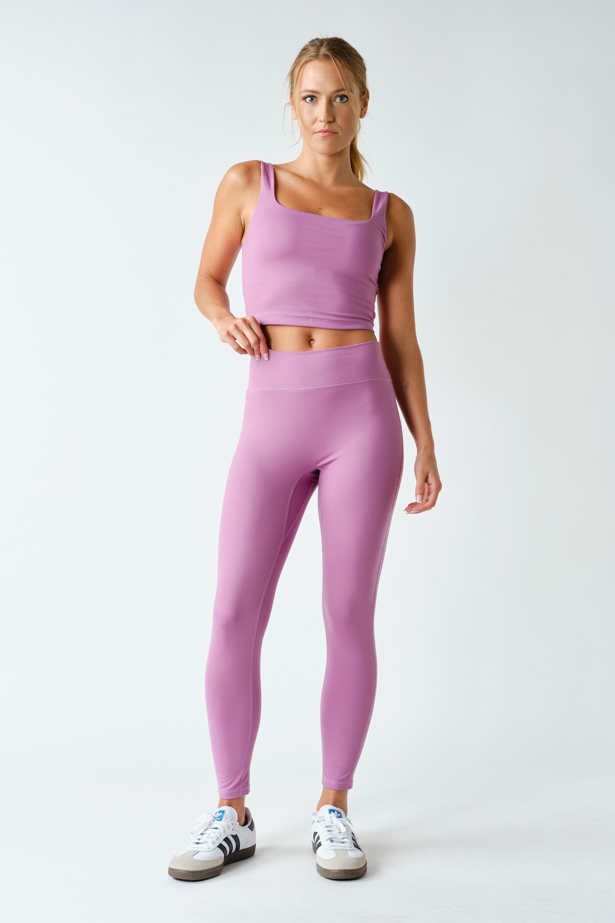 Smooth Operator Seamless Front Leggings in Mulberry, photo 4