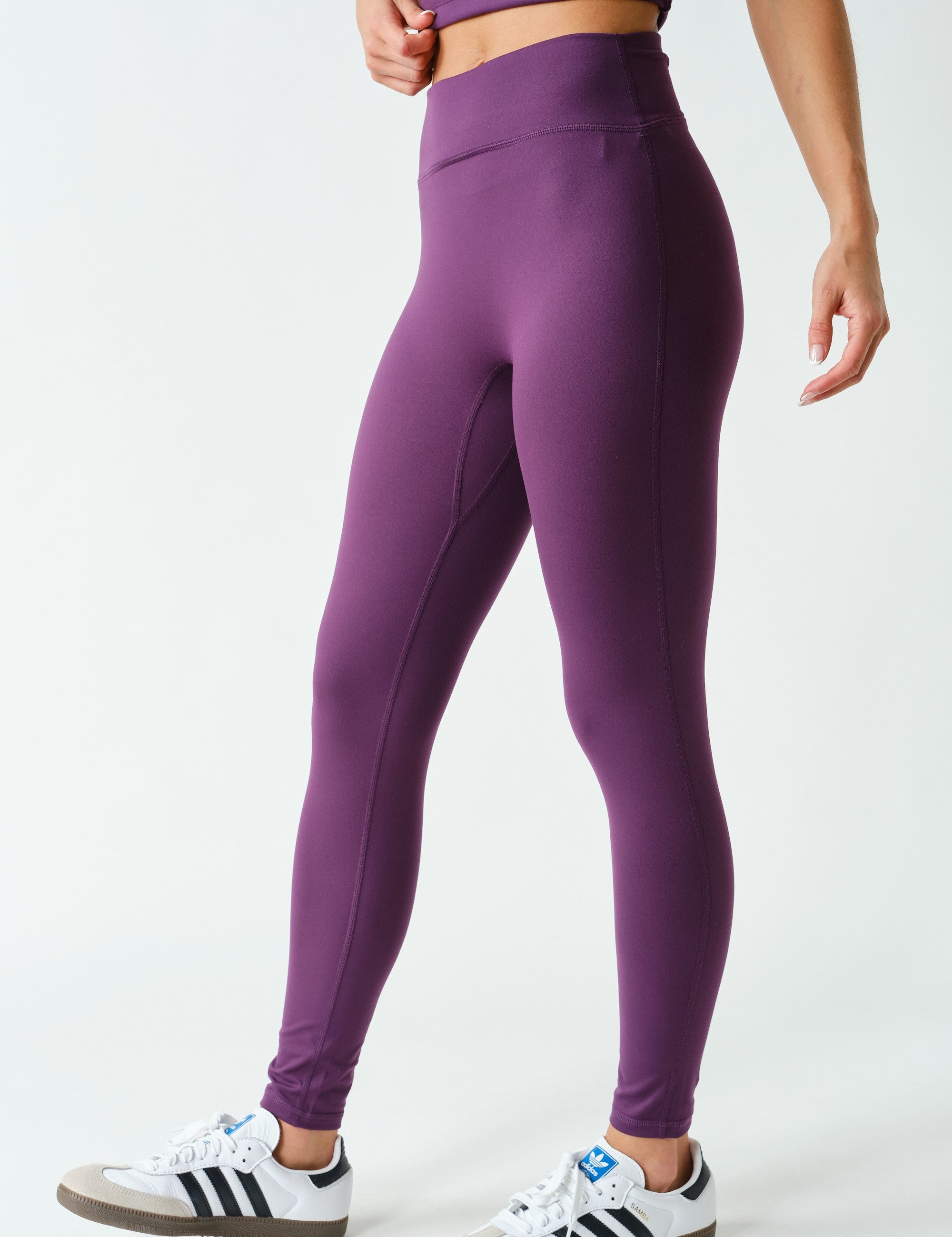 Smooth Operator Seamless Front Leggings in Purple Iris, photo 2