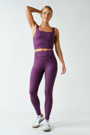 Smooth Operator Seamless Front Leggings in Purple Iris, photo 4