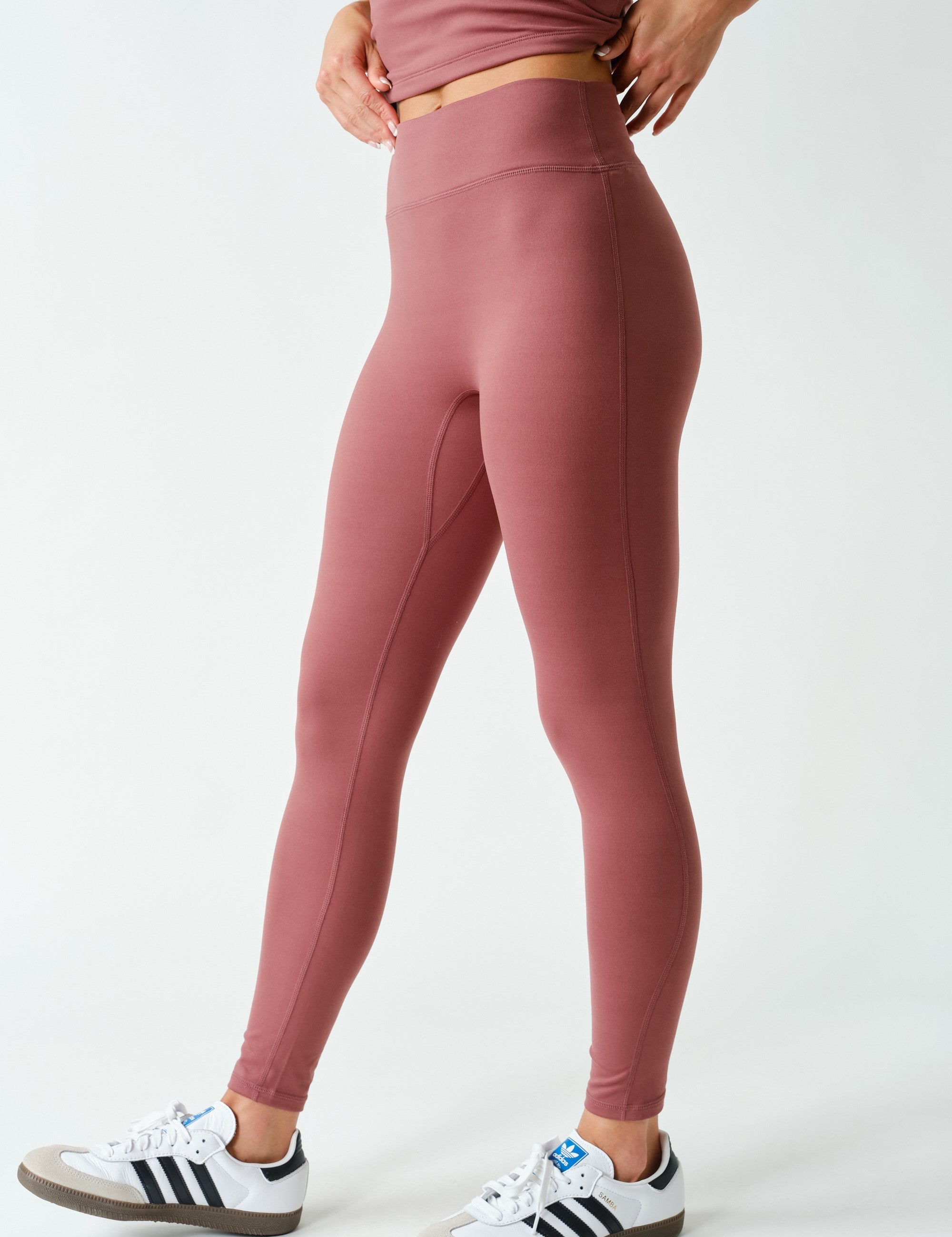 Smooth Operator Seamless Front Leggings in Rosewood, photo 2