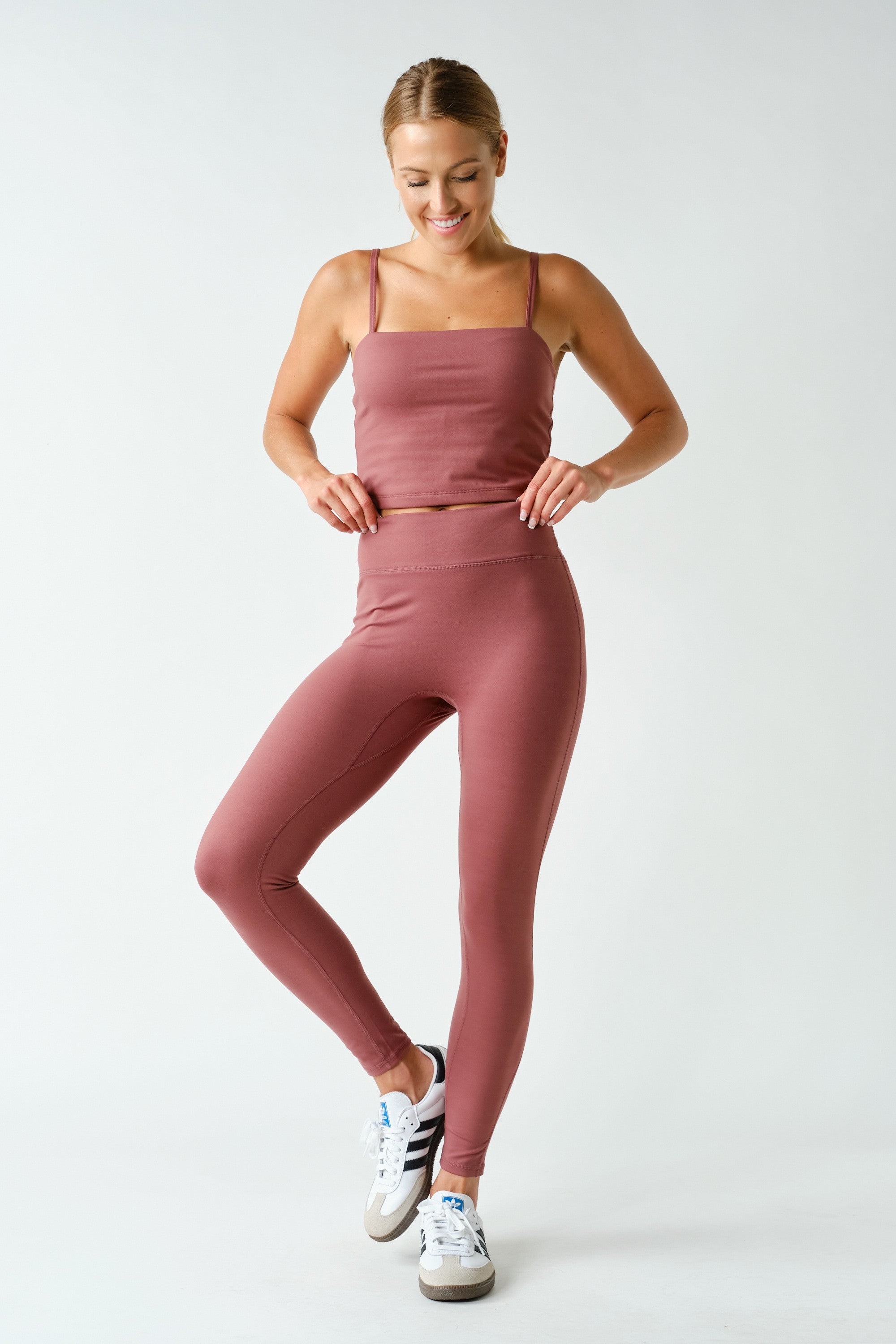 Smooth Operator Seamless Front Leggings in Rosewood, photo 4
