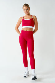 Smooth Operator Seamless Front Leggings in Smitten Cherry, photo 4