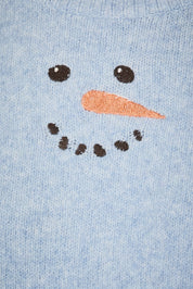 Snow Day Oversized Crew Neck Sweater in Icy Blue - product photo 9
