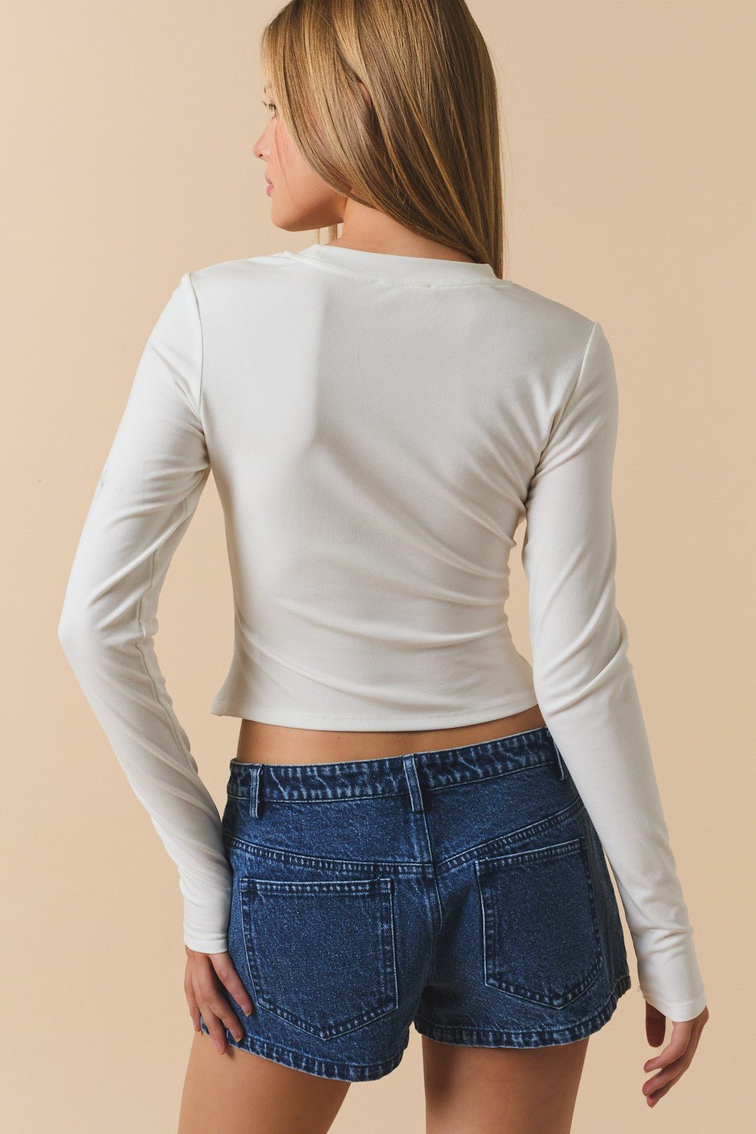 Snowglimmer Fitted Long Sleeve Top - Westly